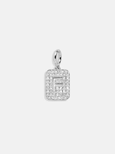 Baublebar Silver Block Pave Cluster Charm
