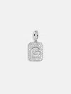 Baublebar Silver Block Pave Cluster Charm