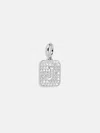 Baublebar Silver Block Pave Cluster Charm