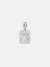 Baublebar Silver Block Pave Cluster Charm