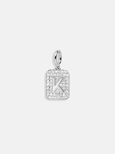 Baublebar Silver Block Pave Cluster Charm