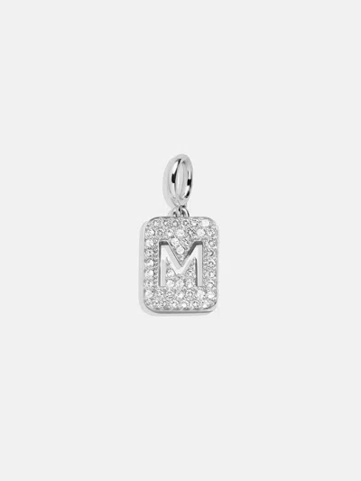 Baublebar Silver Block Pave Cluster Charm