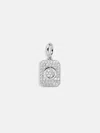 Baublebar Silver Block Pave Cluster Charm