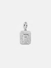 Baublebar Silver Block Pave Cluster Charm