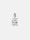 Baublebar Silver Block Pave Cluster Charm