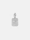 Baublebar Silver Block Pave Cluster Charm