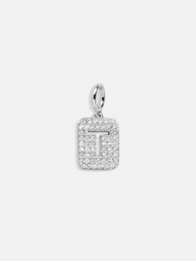 Baublebar Silver Block Pave Cluster Charm