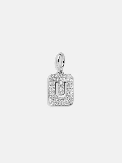 Baublebar Silver Block Pave Cluster Charm