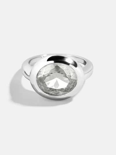 Baublebar Silver Cubic Zirconia Custom Birthstone Ring