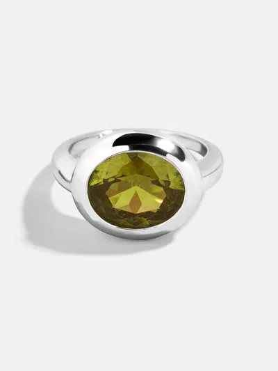 Baublebar Silver Cubic Zirconia Custom Birthstone Ring