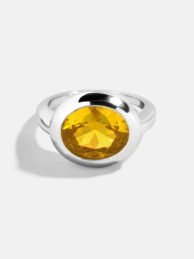 Baublebar Silver Cubic Zirconia Custom Birthstone Ring