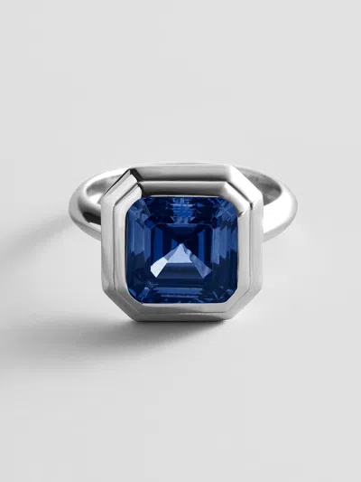 Baublebar Silver Etched Bezel Custom Birthstone Ring