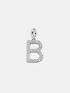 Baublebar Silver Pave Initial Cluster Charm
