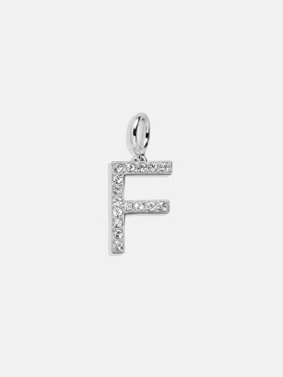 Baublebar Silver Pave Initial Cluster Charm