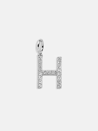 Baublebar Silver Pave Initial Cluster Charm