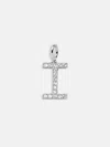 Baublebar Silver Pave Initial Cluster Charm