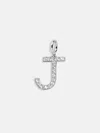 Baublebar Silver Pave Initial Cluster Charm