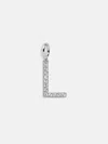 Baublebar Silver Pave Initial Cluster Charm