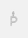 Baublebar Silver Pave Initial Cluster Charm