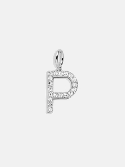 Baublebar Silver Pave Initial Cluster Charm