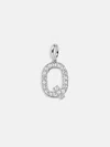 Baublebar Silver Pave Initial Cluster Charm