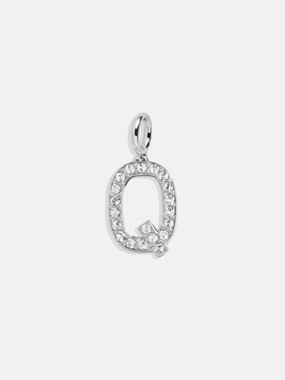 Baublebar Silver Pave Initial Cluster Charm