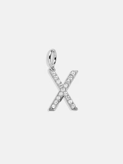 Baublebar Silver Pave Initial Cluster Charm