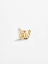Baublebar Single 18k Gold Double Initial Earring
