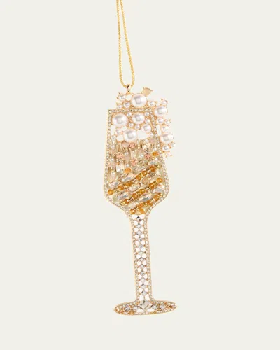 Baublebar Sip Sip Hooray Christmas Ornament In Gold