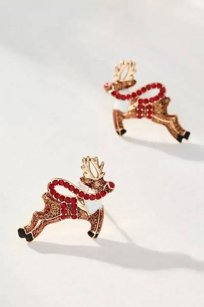 Baublebar Skybound Reindeer Earrings In Gold
