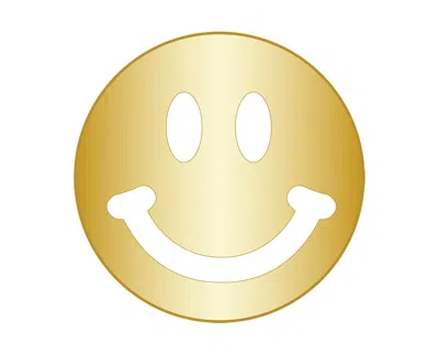 Baublebar Smiley Face Icon In Gold