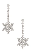 Baublebar Snowflake Linear Drop Earring In Metallic Silver