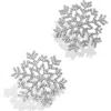 Baublebar Blanche Pave Snowflake Statement Stud Earrings In Silver Tone In Silver