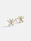 Baublebar Soar 18k Gold Kids' Butterfly Earrings In Gold