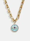 Baublebar Sohla Evil Eye Statement Necklace In Gold