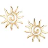 Baublebar Cyra Sun Stud Earrings In Gold Tone