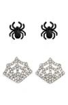 Baublebar Spider & Web Mix And Match Stud Earrings In Multi