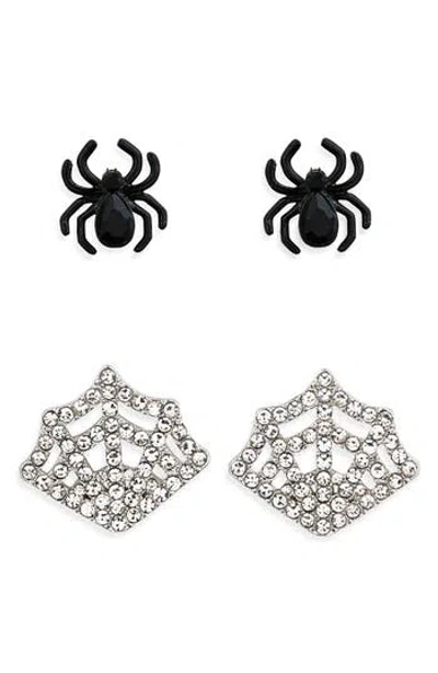 Baublebar Spider & Web Mix And Match Stud Earrings In Multi