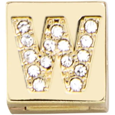 Baublebar Square Hinge Letter Bead In Gold