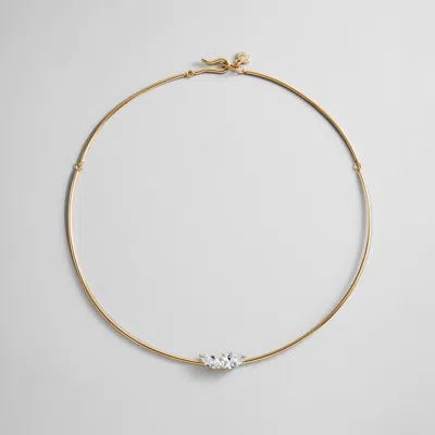 Baublebar Stacey Cubic Zirconia Collar Necklace In Gold