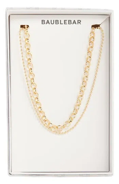 Baublebar Stack Of The Day Set Of 2 Chain Necklaces In Gray