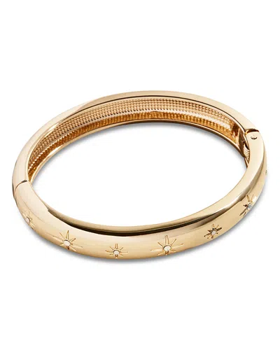 Baublebar Stella Pave Star Bangle Bracelet In Gold Tone