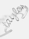 Baublebar Sterling Silver Custom Nameplate Cuff Bracelet