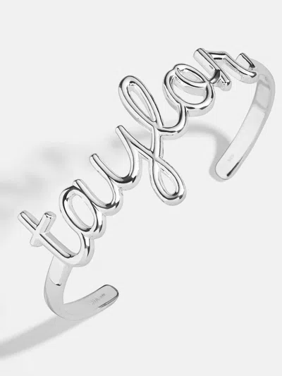 Baublebar Sterling Silver Custom Nameplate Cuff Bracelet