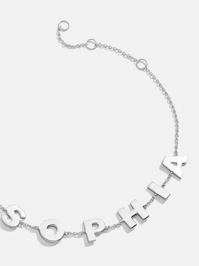 Baublebar Sterling Silver Spaced Letter Custom Name Bracelet