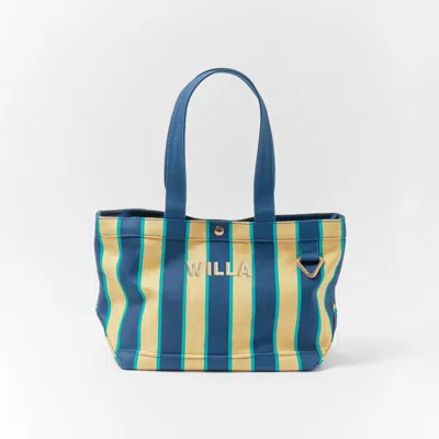 Baublebar Striped Alpha Custom Name Tote In Blue