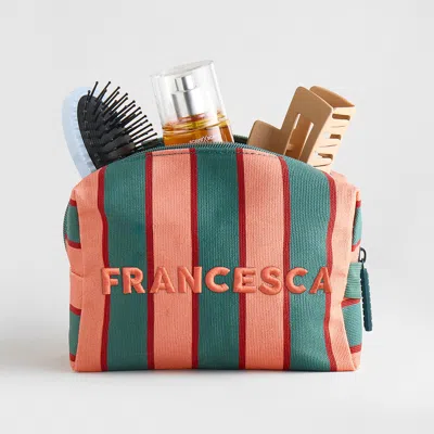 Baublebar Striped Take It Away Custom Name Storage Pouch In Multi