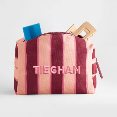 Baublebar Striped Take It Away Custom Name Storage Pouch In Multi