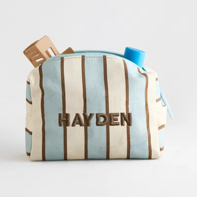 Baublebar Striped Take It Away Custom Name Storage Pouch In Multi