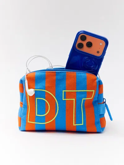 Baublebar Striped Take It Away Custom Storage Pouch In Blue